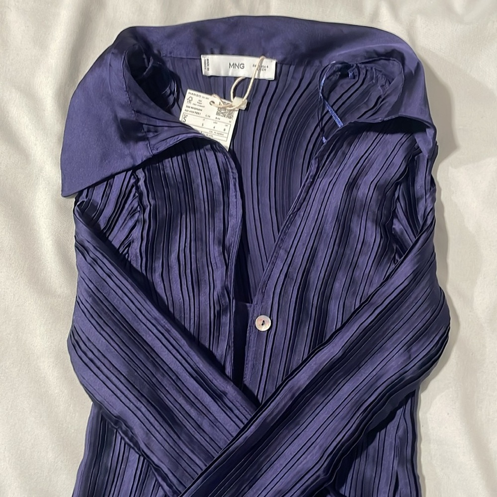 Mango Purple Button Up - Picture 3 of 3